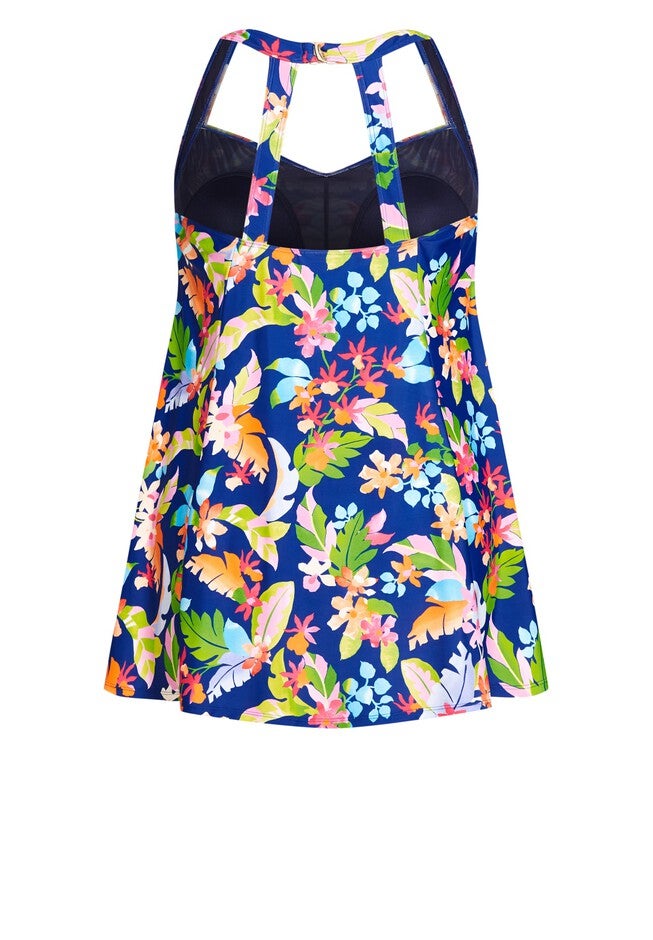 Halter Back Swim Dress, BORA BORA, alternate image number null