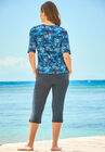 Three-Quarter Sleeve Swim Tee, , on-hover image number null