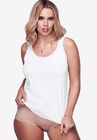 Lace-Trimmed Stretch Cotton Camisole , , on-hover image number null