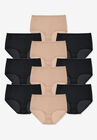 Nylon Brief 10-Pack, NUDE BLACK PACK, hi-res image number null
