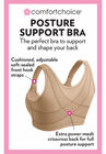 Front-Close Embroidered Wireless Posture Bra , , alternate image number null