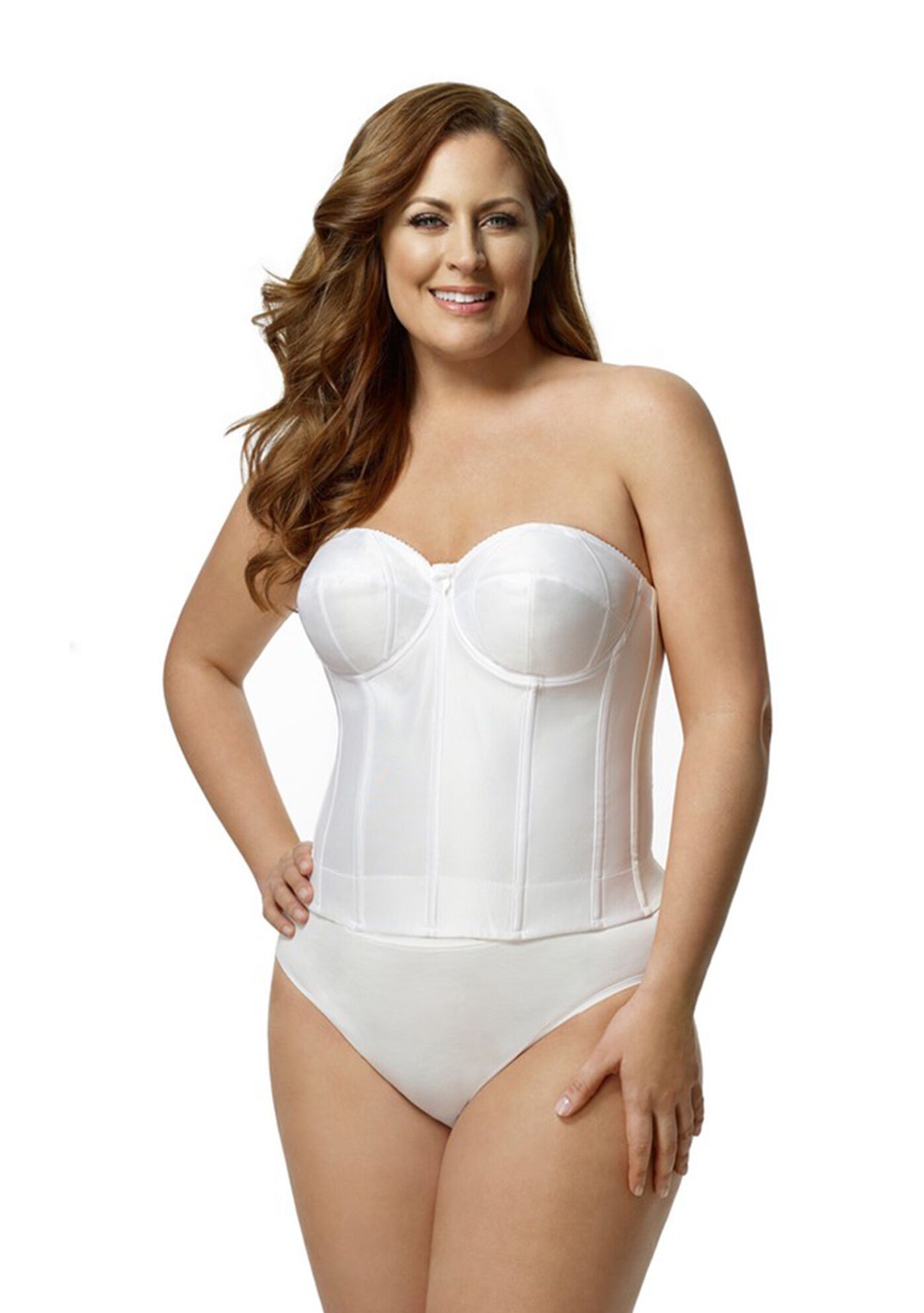 Make it Smooth Strapless Longline 6421, WHITE, hi-res image number 0