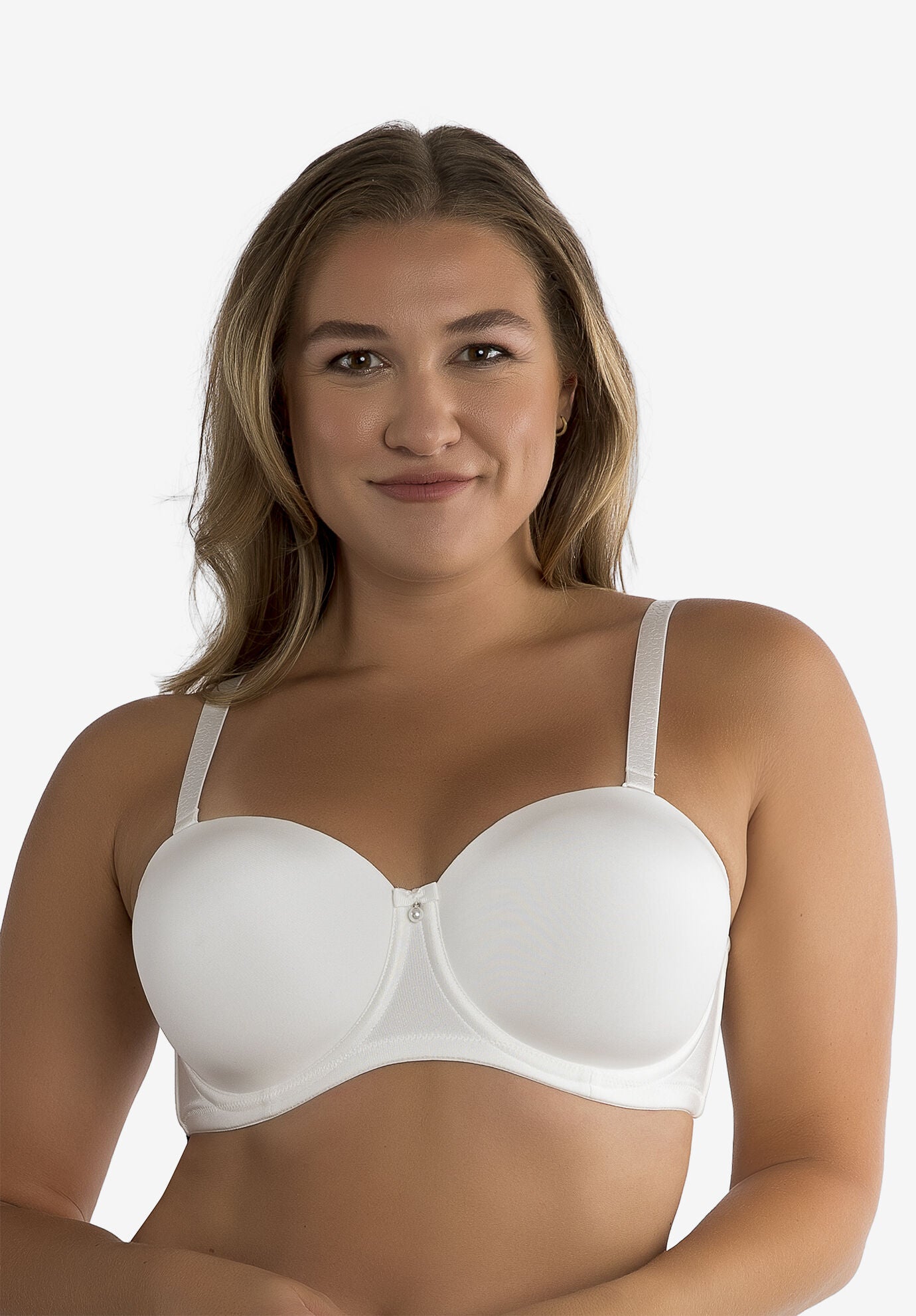 Elise Strapless Bra, PEARL WHITE, hi-res image number 0