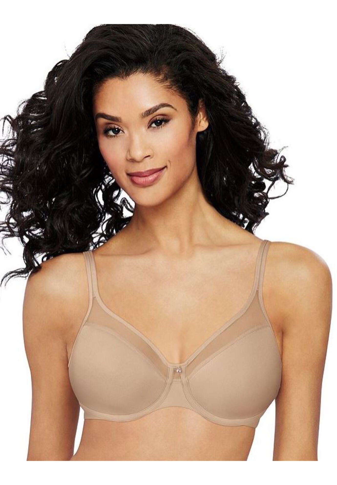 One Smooth U® Ultra LightIllusion Neckline Underwire Bra DF3439, NUDE, hi-res image number 0