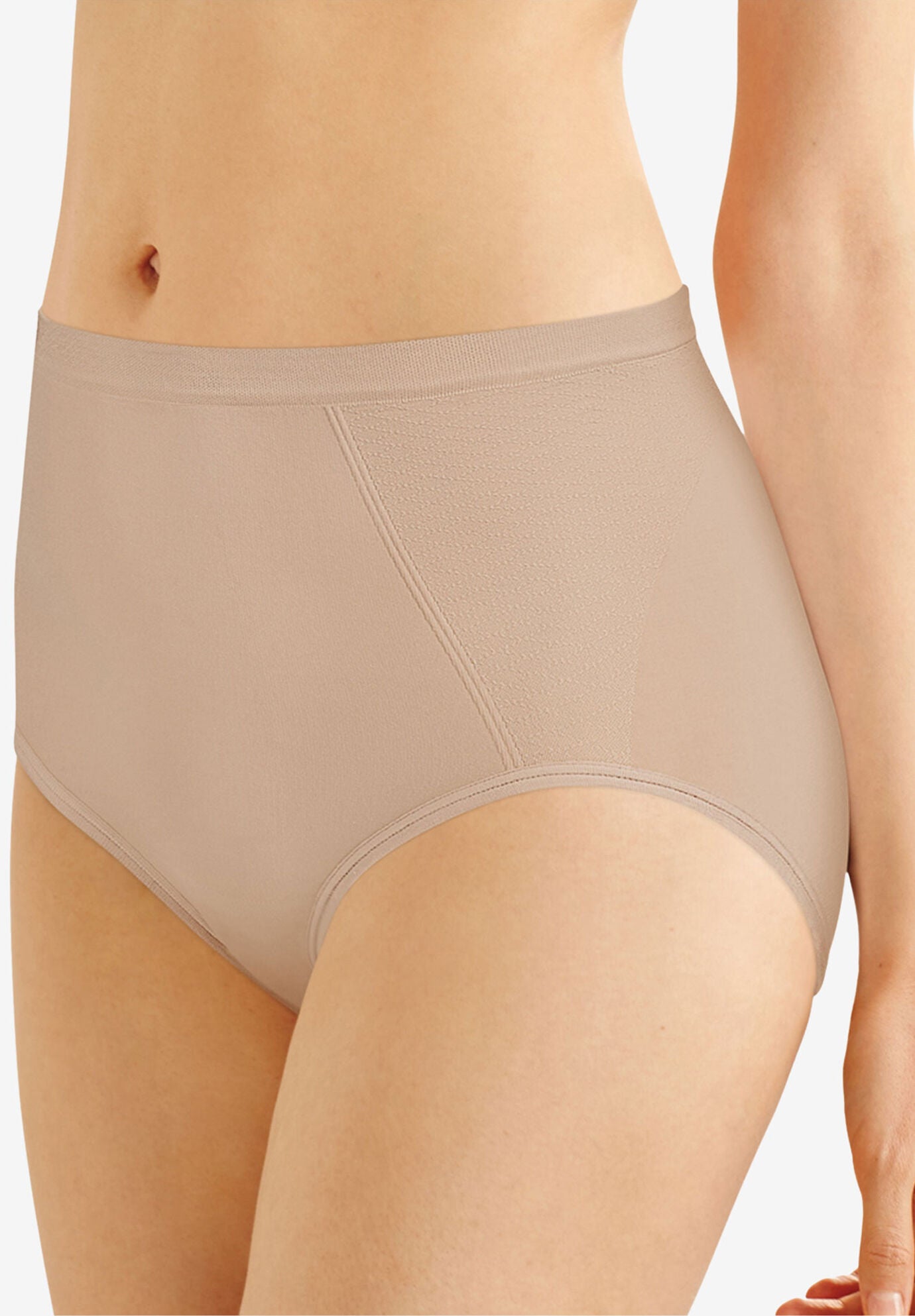 Seamless Brief With Tummy Panel Ultra Control 2-Pack , NUDE, hi-res image number 0