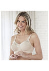 Bestform 5006715 Satin Trim Wireless Cotton Bra With Unlined Cups, , on-hover image number null