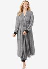 Marled Long Duster Robe , HEATHER CHARCOAL MARLED, hi-res image number 0