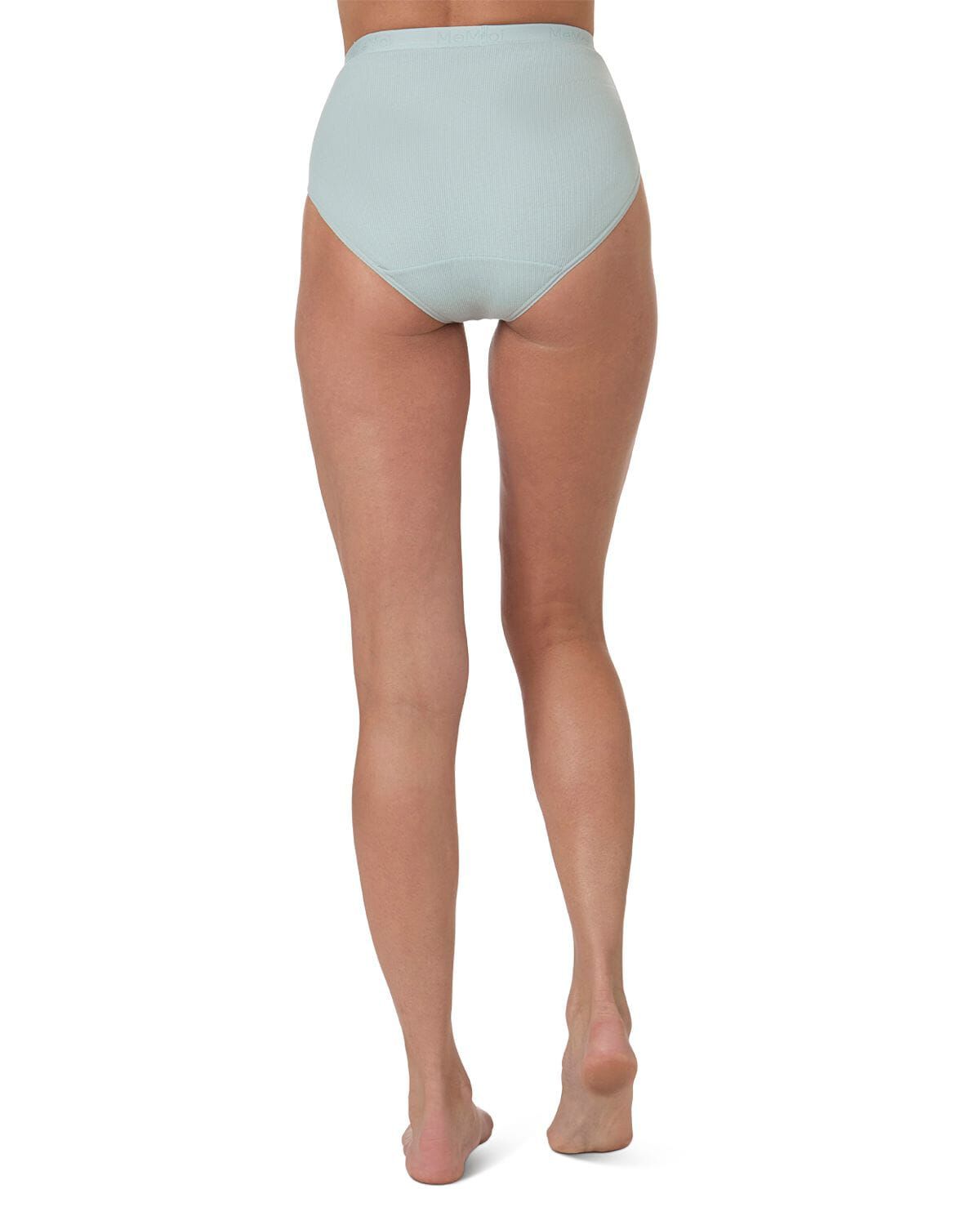 Women's 3 Pair Pack Ribbed Briefs, CLOUD BLUE, alternate image number 2