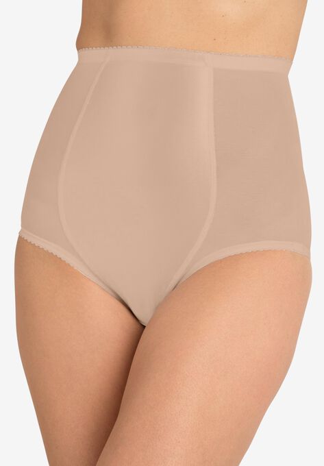 SECRET SOLUTIONS® HIGH-WAIST MESH SHAPING BRIEF, NUDE, hi-res image number null