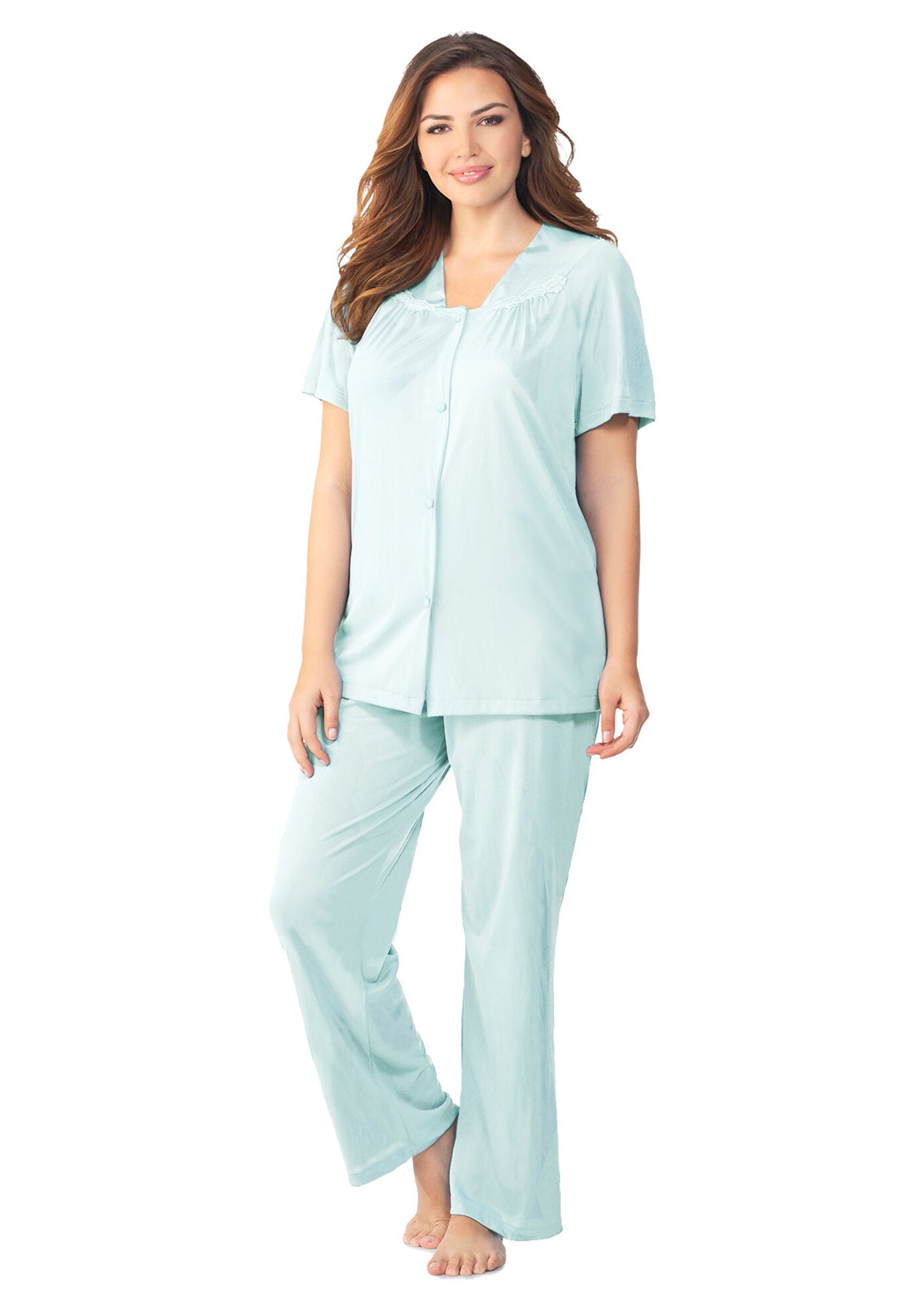 Short Sleeve Pajama, AZURE MIST, hi-res image number 0