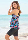 Soft Wire V-Neck Tankini Top, , alternate image number null