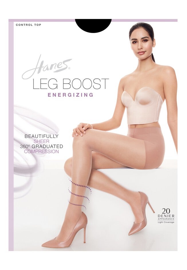 Leg Boost Energizing Pantyhose, JET, hi-res image number null