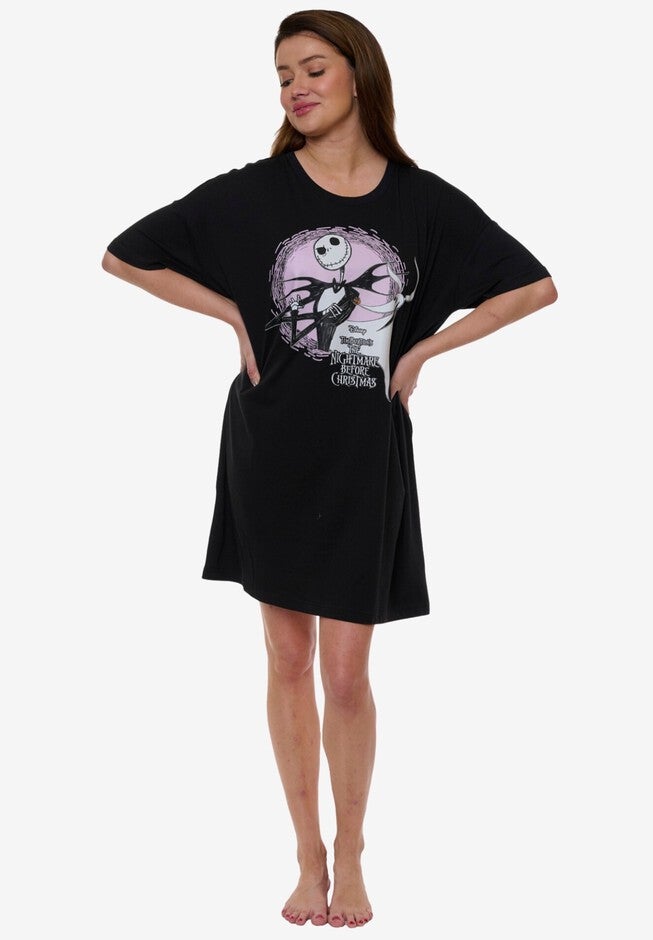 Disney Nightmare Before Christmas Jack Skellington Sleep Shirt Nightgown Pajamas Sleepwear, , alternate image number 3