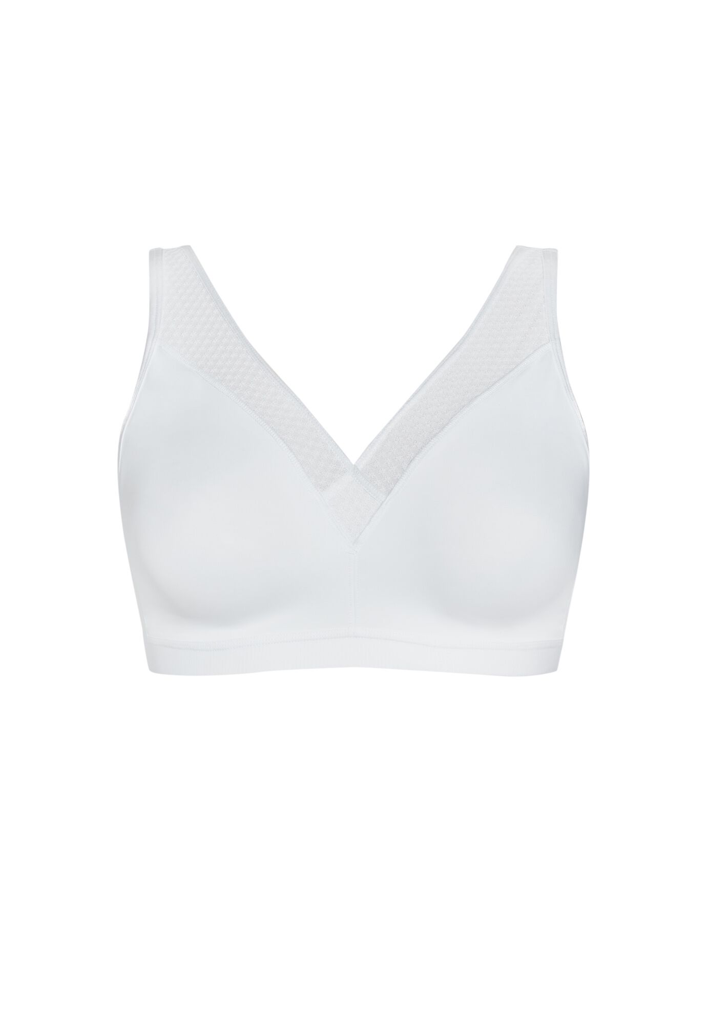 Cooling Wire Free Bra, WHITE, alternate image number 2