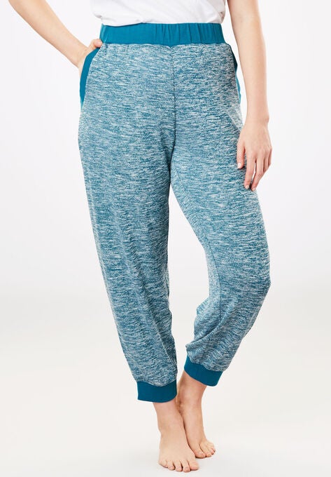 Lounge Jogger Pant , DEEP TEAL MARLED, hi-res image number null