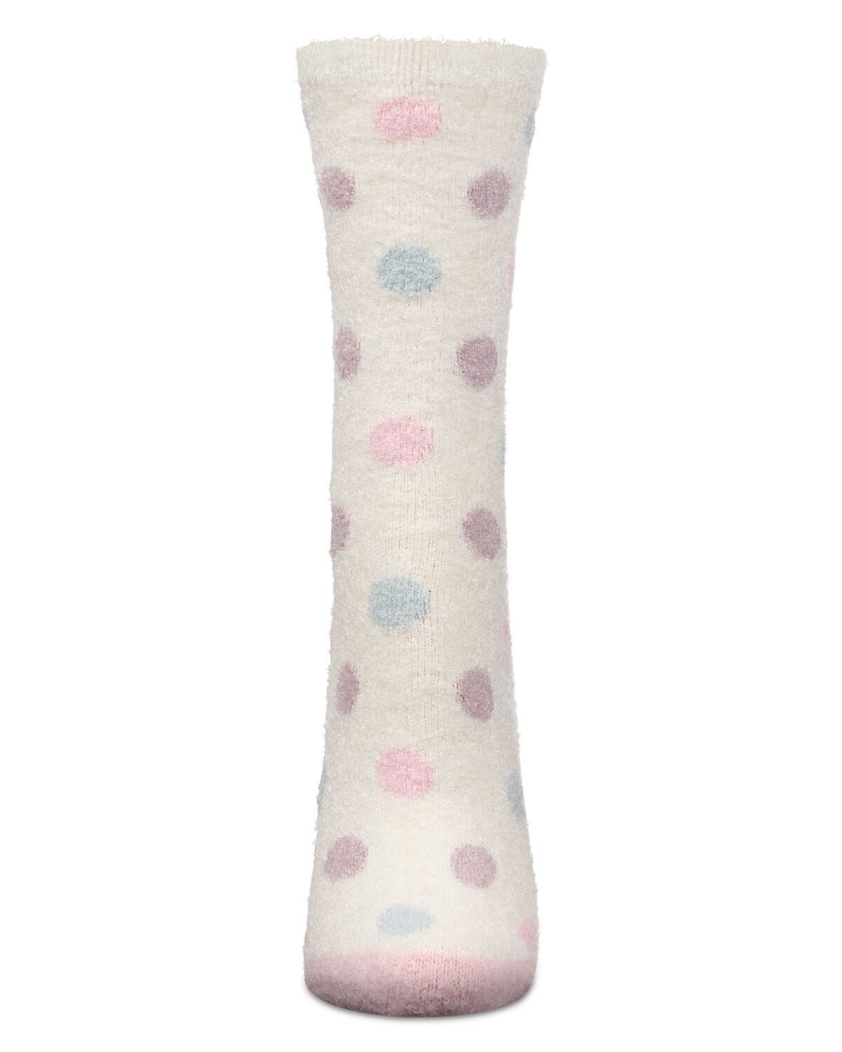 Women's Blessed Aloe Infused Crew Socks, IVORY, alternate image number 1