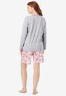 Satin trim sleep tee by Dreams & Co® , , on-hover image number null