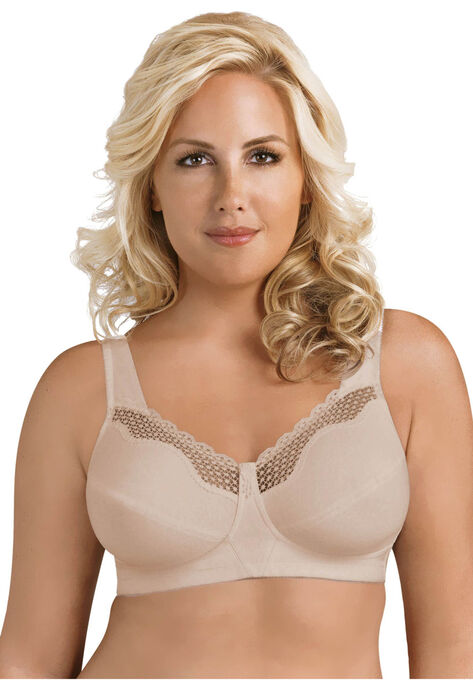 Fully® Cotton Soft Cup Lace Bra, DAMASK, hi-res image number null