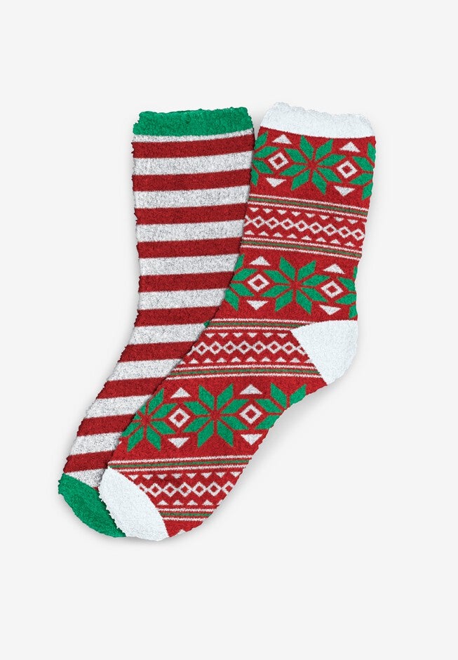 2-Pack Fuzzy Socks , HOLIDAY PACK, hi-res image number null