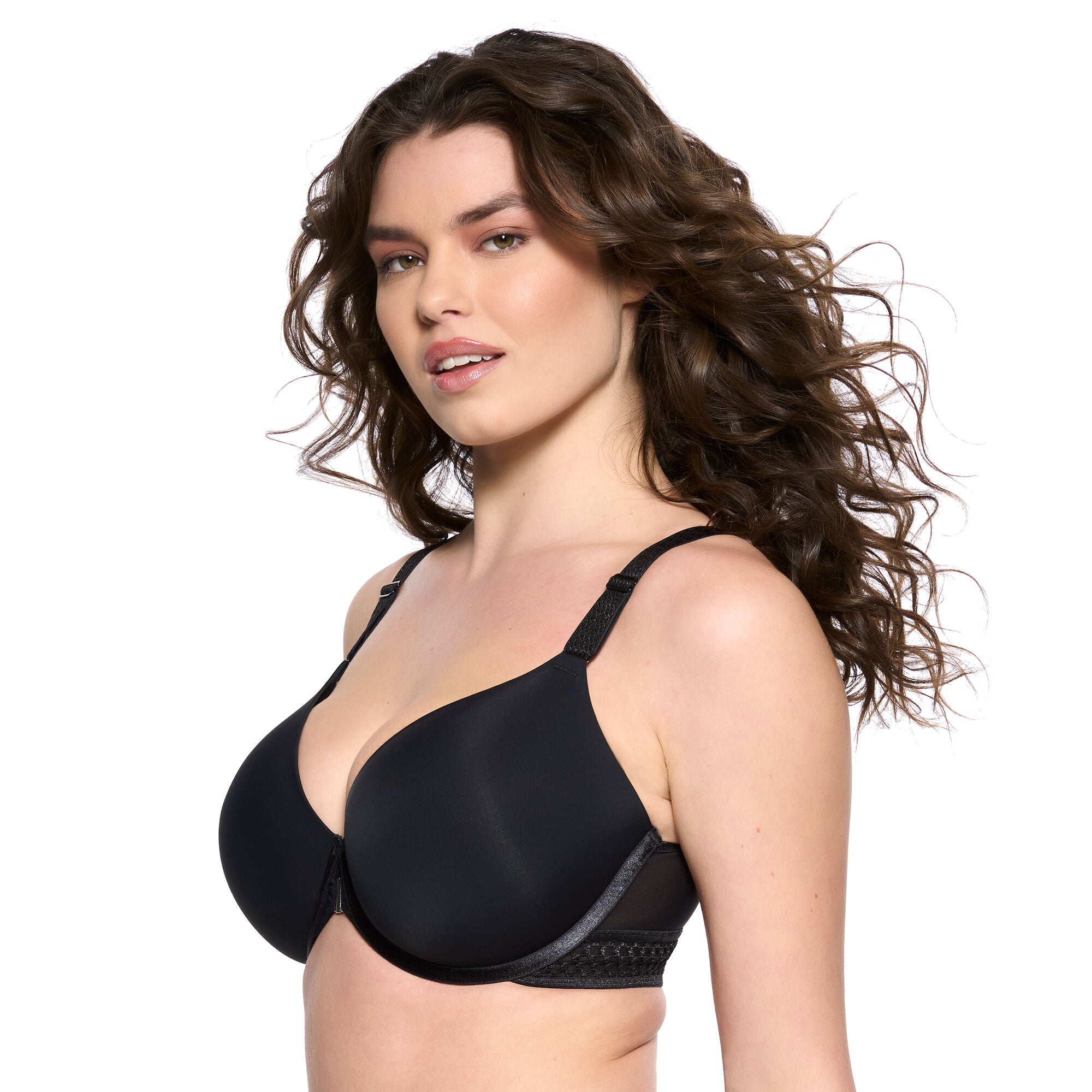Body Soft Back Smoothing T-Shirt Bra, BLACK, alternate image number 2