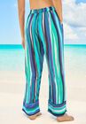 Wide-Leg Pant Swim Cover-Up Pant , , on-hover image number null