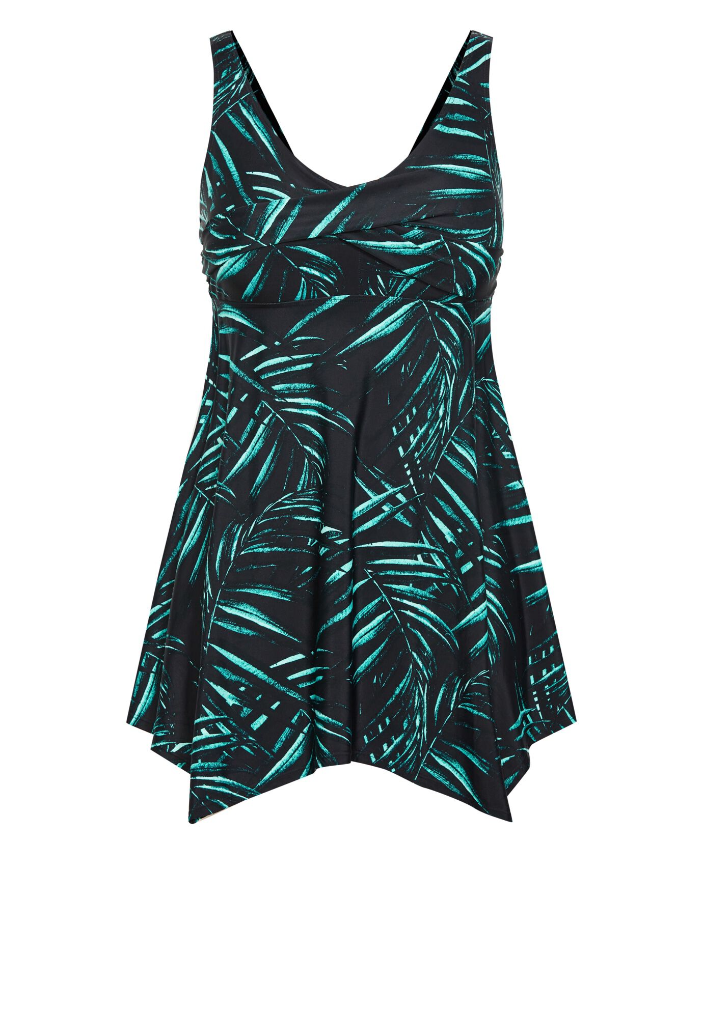 Icon Print Swimdress, AQUA TROPICS PRINT, alternate image number 6