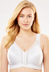 18 Hour Front-Close Wireless Bra with Flex Back 4695, WHITE, hi-res image number 0