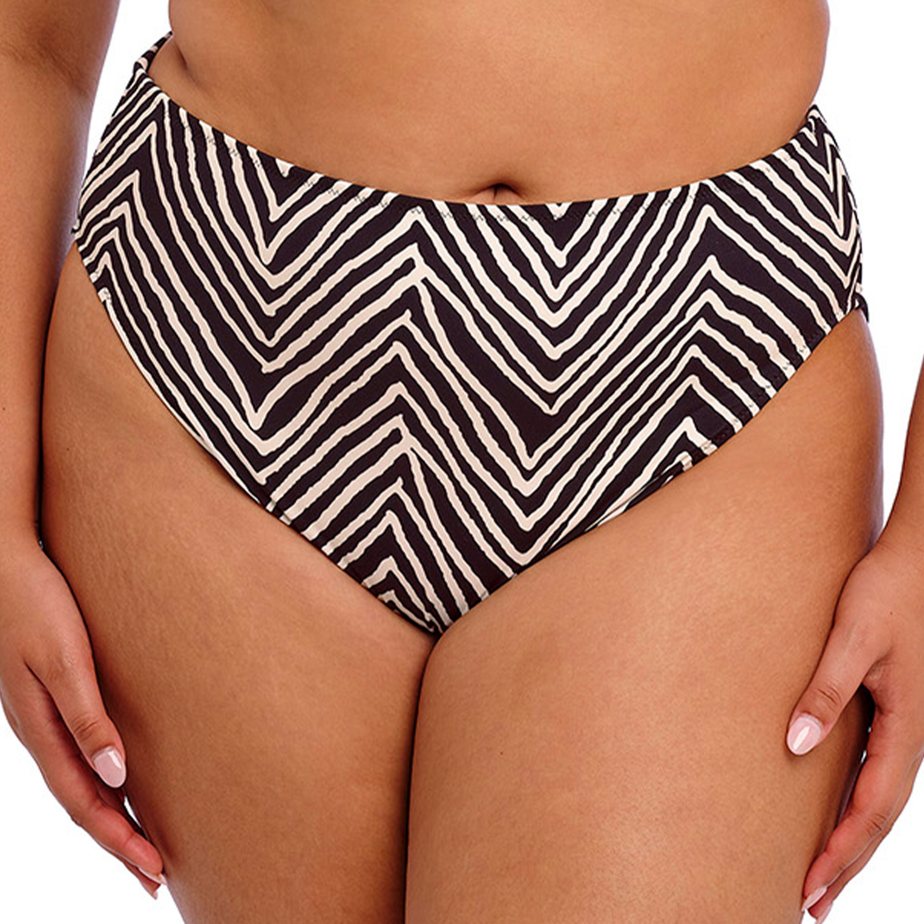 Fiji Falls Mid Rise Bikini Brief, BLACK, hi-res image number 0