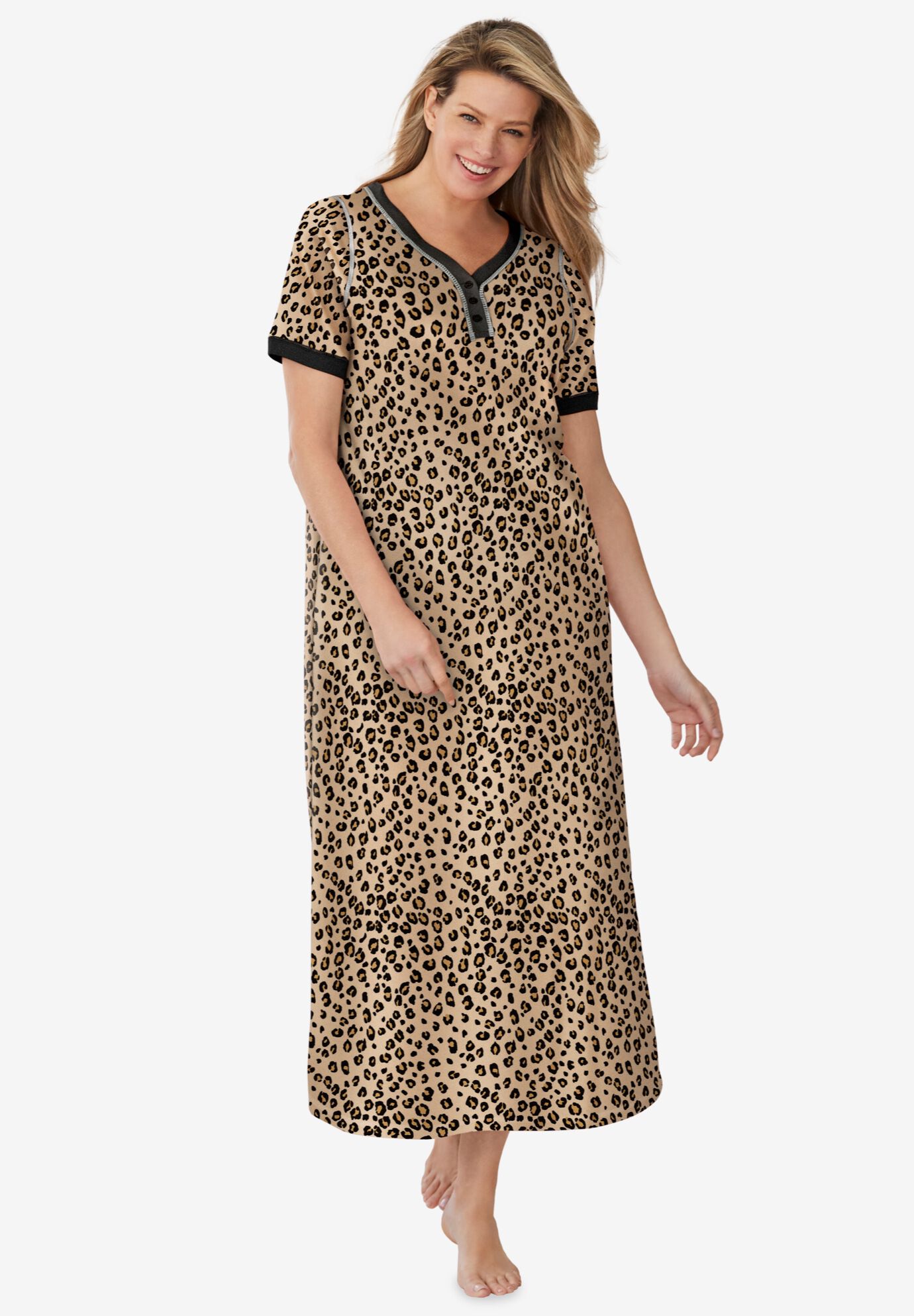 Long Henley Sleepshirt | Intimates For All