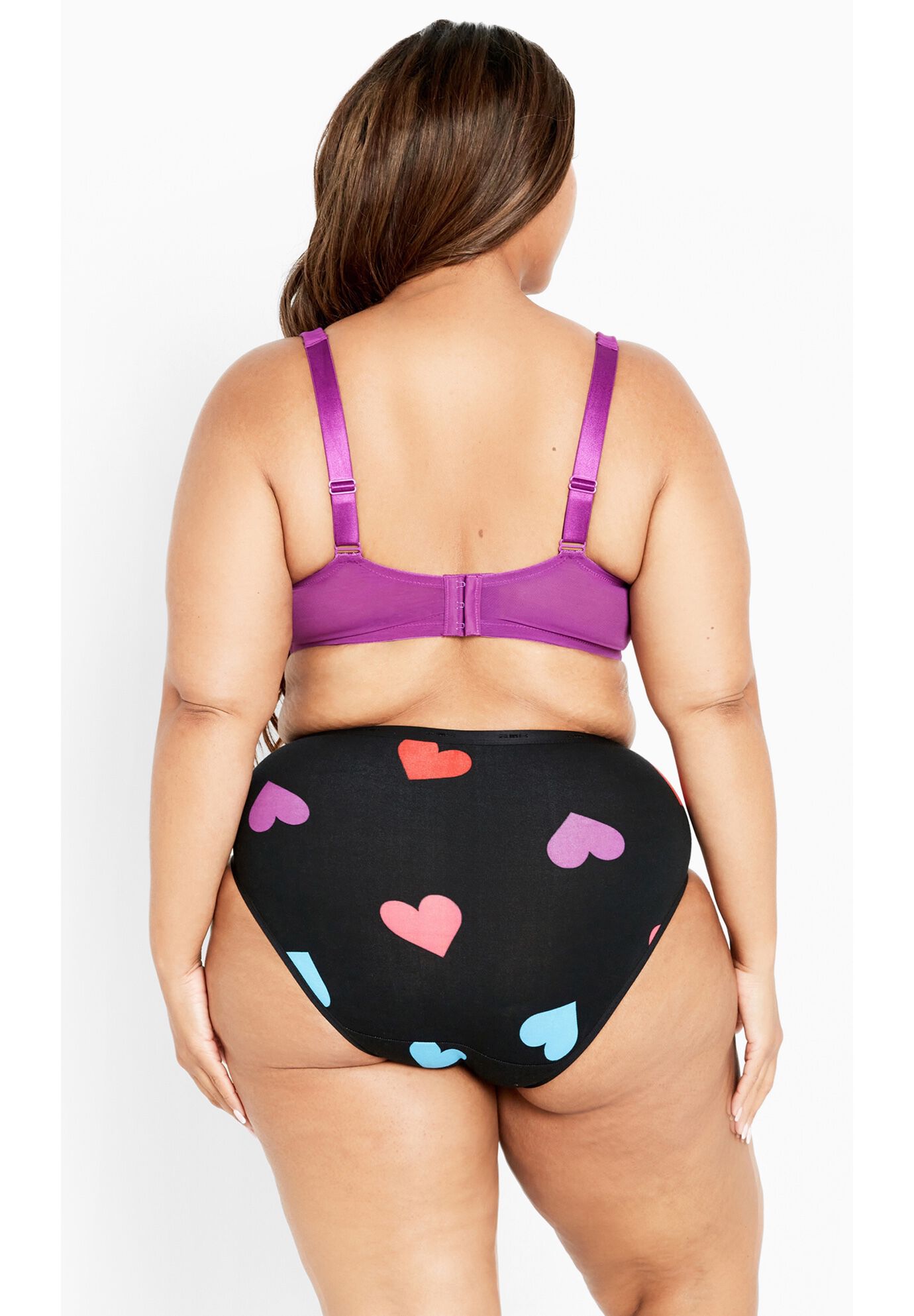 Fashion Plunge Bra, SPARKLING GRAPE, on-hover image number 1