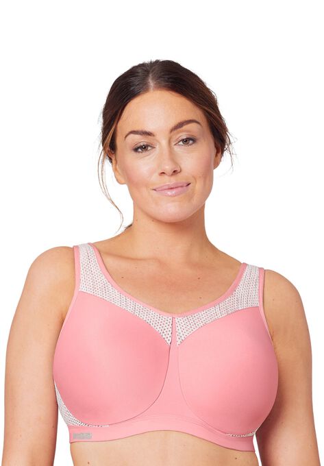 High Impact Wire Sport Bra, PINK BLUSH PRINT, hi-res image number null