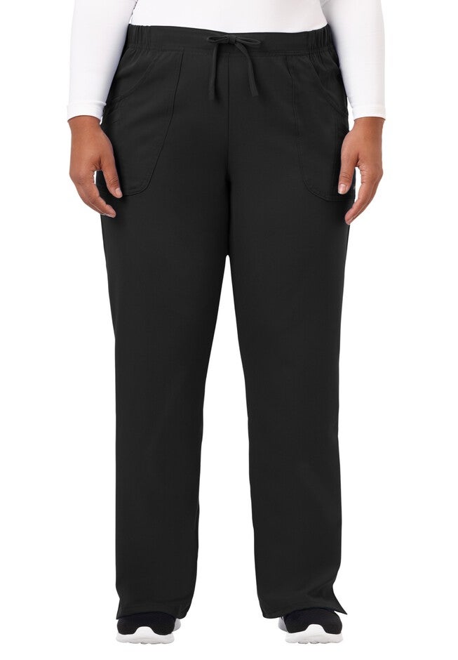 Jockey Scrubs Women's Extreme Comfy Pant, BLACK, hi-res image number 0