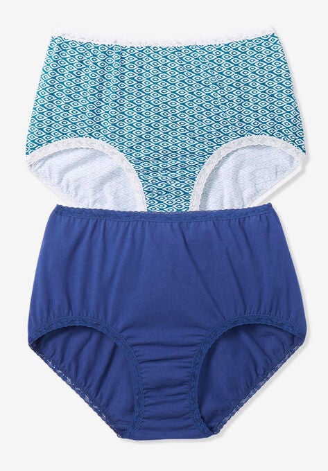 Lace Detail Brief 2-Pack, DEEP TEAL PACK, hi-res image number null