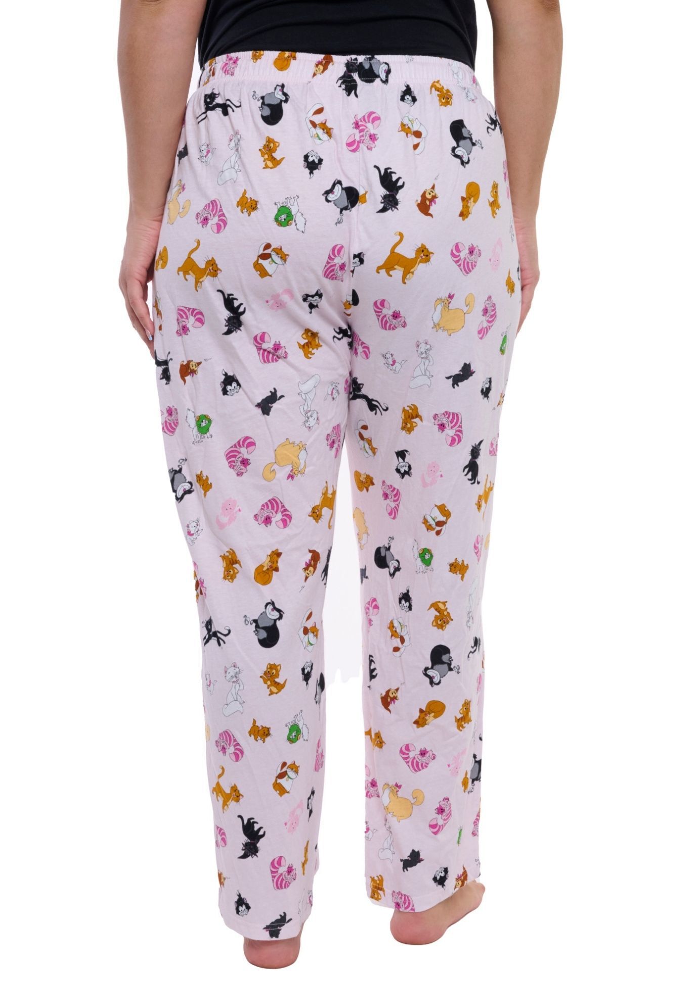 Disney Cats Pajama Pants Loungewear Sleepwear Pink, PINK, alternate image number 4