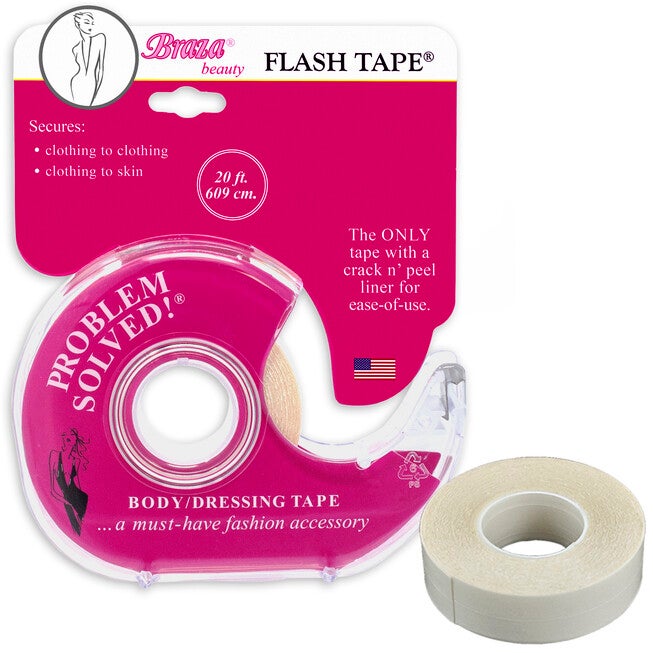 Flash Tape Double Sided Tape, CLEAR, hi-res image number 0