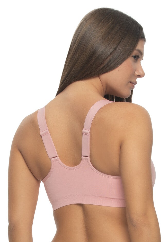 Utopia Front-Close Racerback T-Shirt Bra, BRIDAL ROSE, on-hover image number null