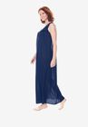Long Tricot Knit Nightgown , , alternate image number 2