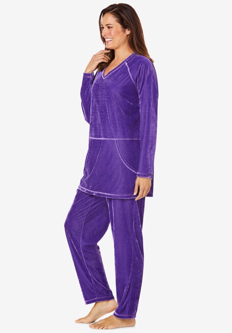 Velour 2-Piece Lounge Set, , alternate image number null