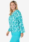 Waffle Knit Short Robe, , alternate image number null