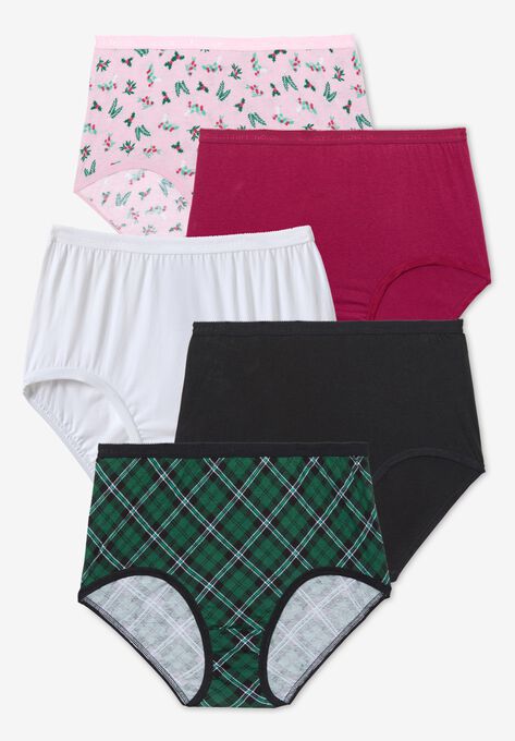 5-Pack Pure Cotton Full-Cut Brief , , alternate image number null