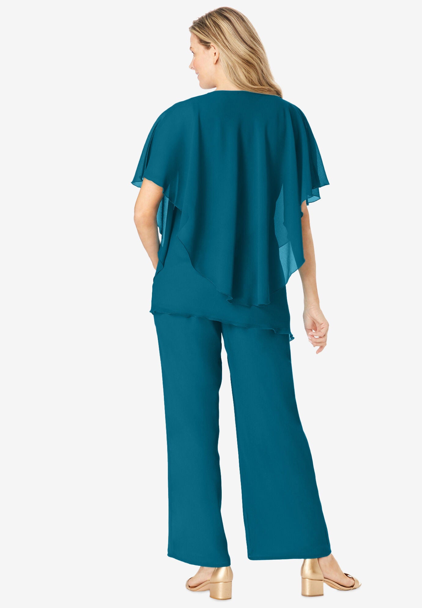 Tiered Top Pant Set, , alternate image number 2