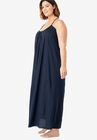 Breezy Eyelet Knit Long Nightgown, , alternate image number null