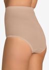 SECRET SOLUTIONS® HIGH-WAIST MESH SHAPING BRIEF, , on-hover image number 1
