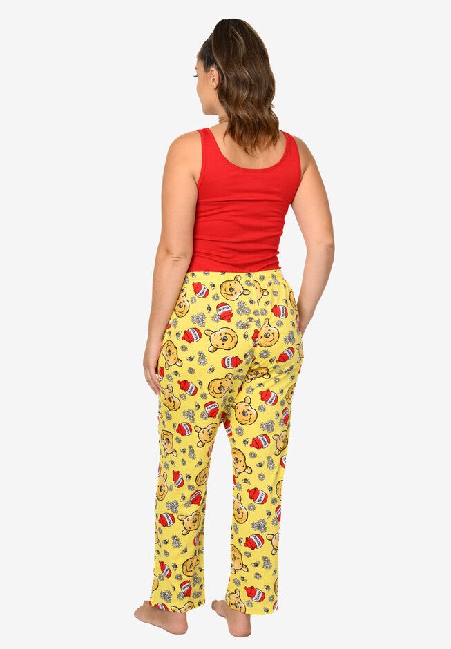 Disney Winnie The Pooh Pajama Lounge Pants All-Over Print Yellow, , alternate image number null