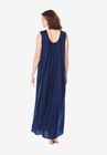 Long Tricot Knit Nightgown , , on-hover image number 1