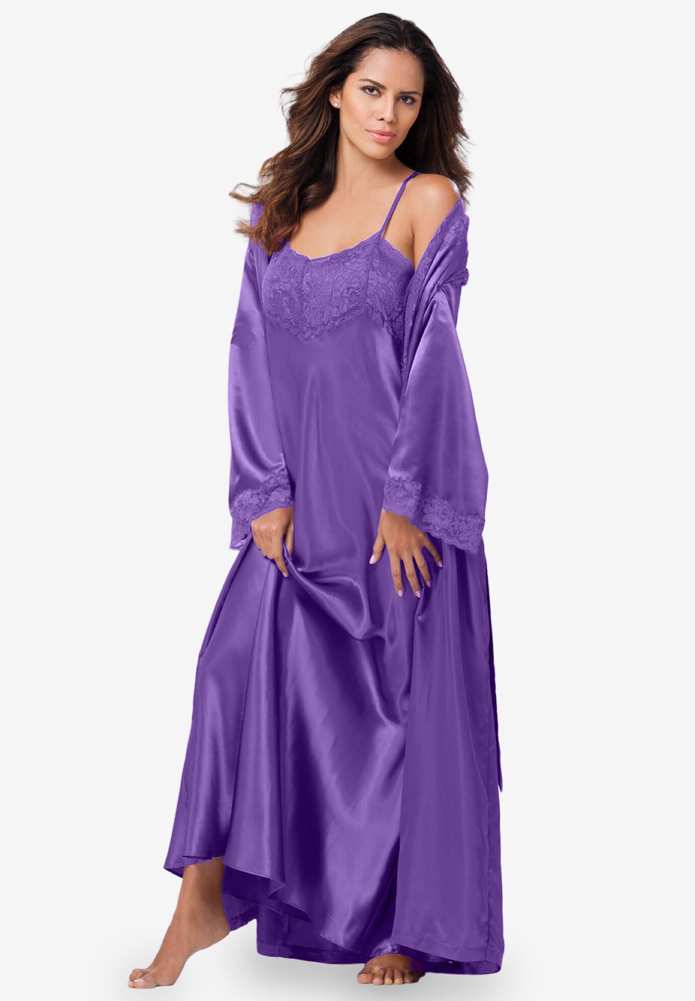Peignoir new arrivals satin long