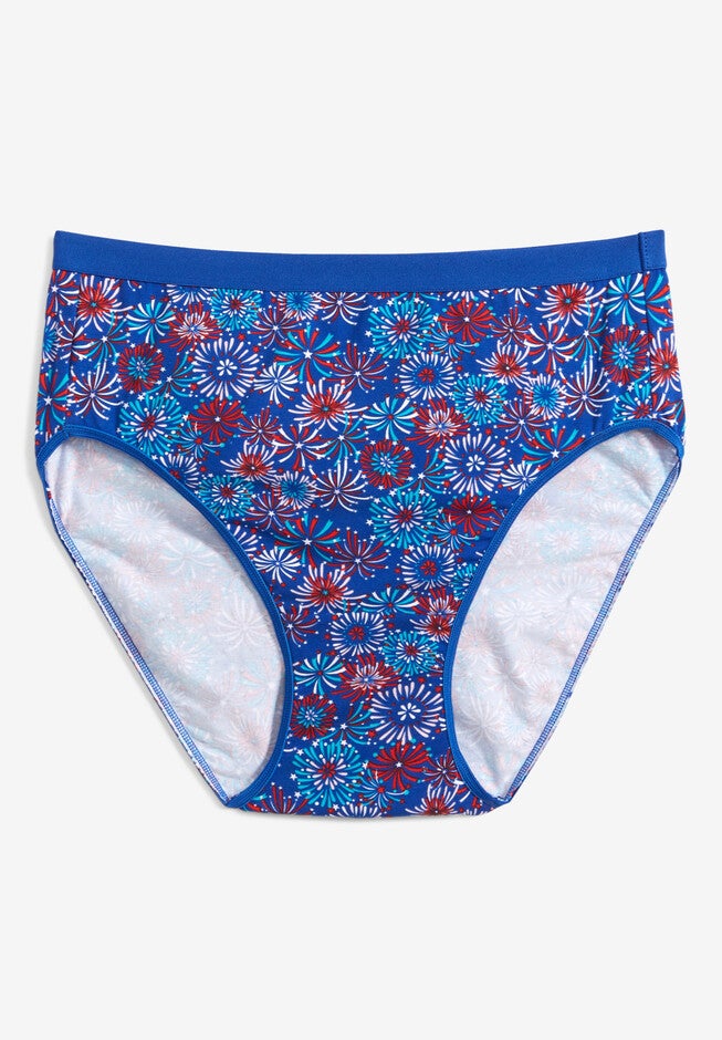 Cotton Full Brief Panty, FIREWORKS BLUE, hi-res image number null