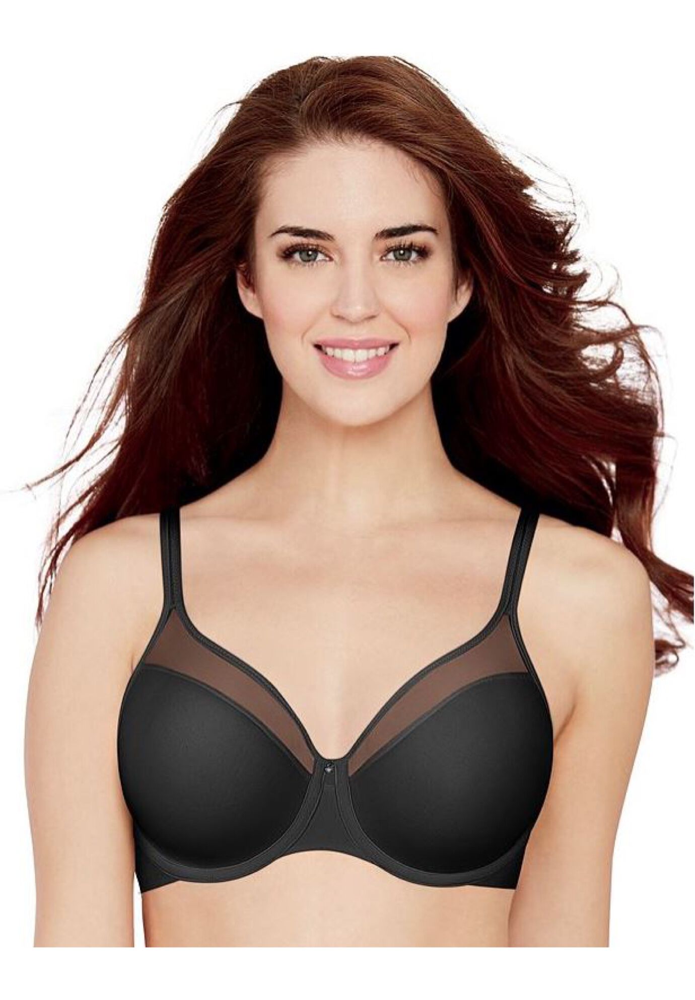 One Smooth U&reg; Ultra LightIllusion Neckline Underwire Bra DF3439, BLACK, hi-res image number 0