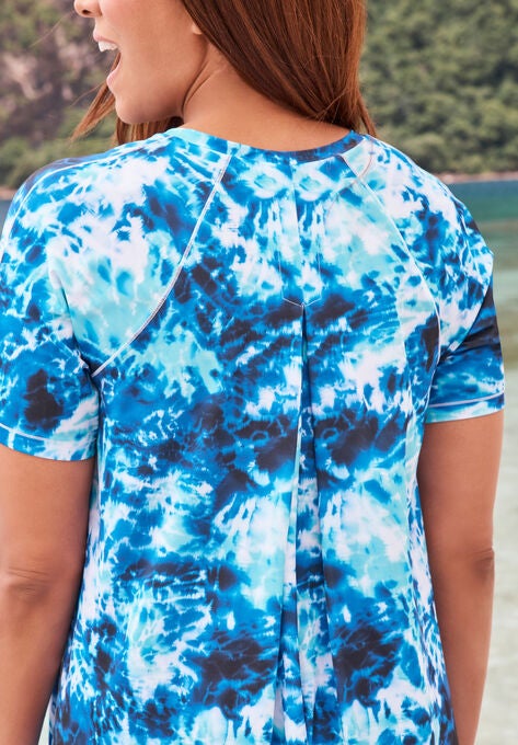 Pleat Back Swim Tee, , on-hover image number null