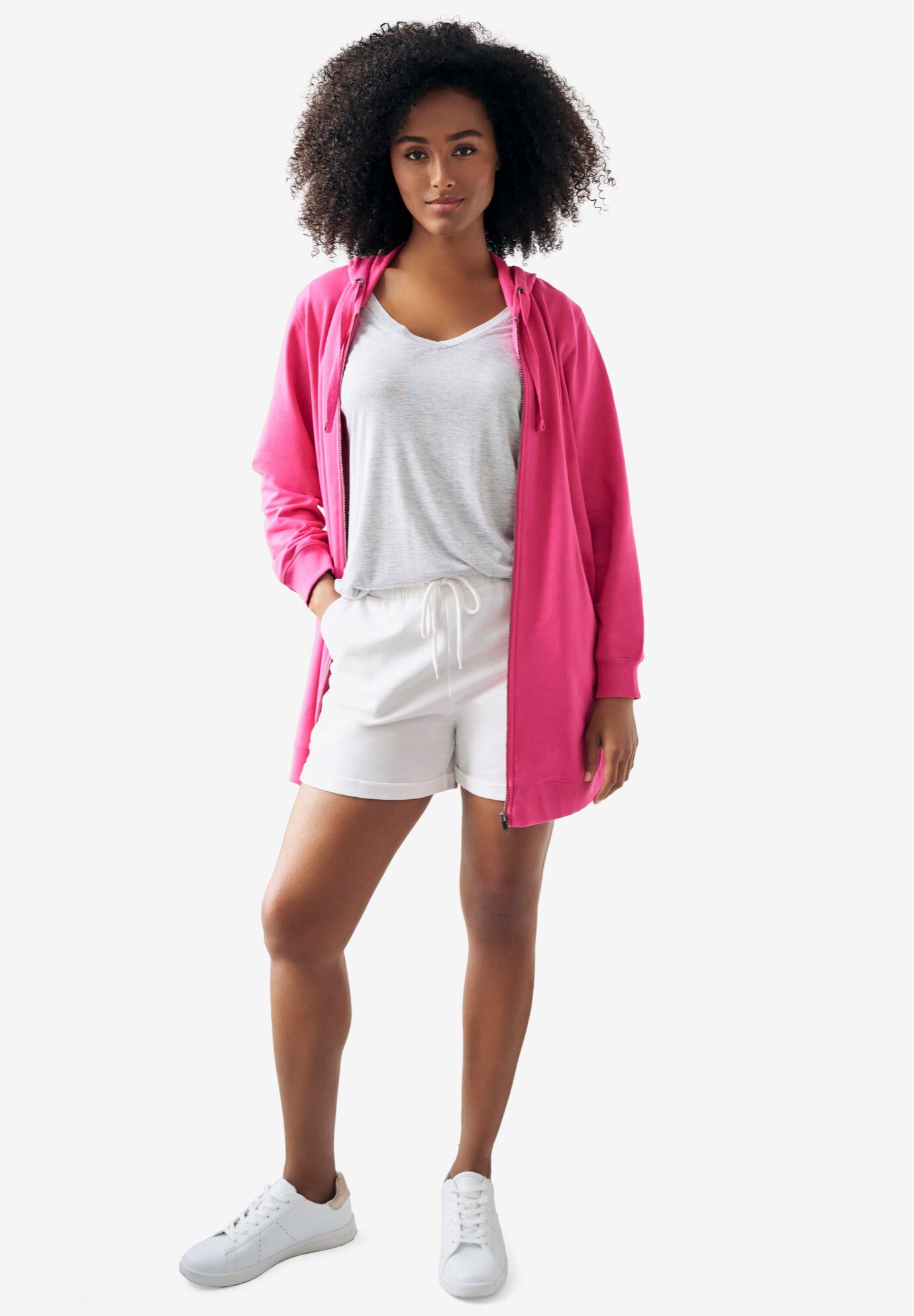 French Terry Drawstring Shorts